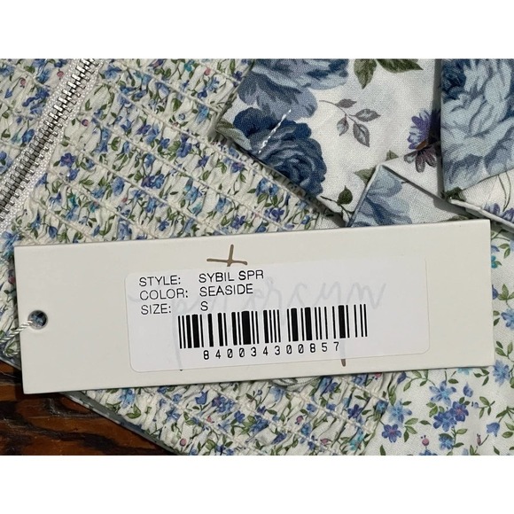 PETERSYN Sybil Crop Top in Seaside Spring Summer Ditsy Floral‎ Rose Small NEW - Picture 8 of 8